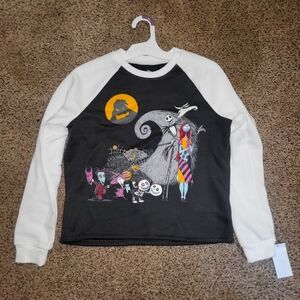 NWT Nightmare Before Christmas Crop Sweatshirt XL
